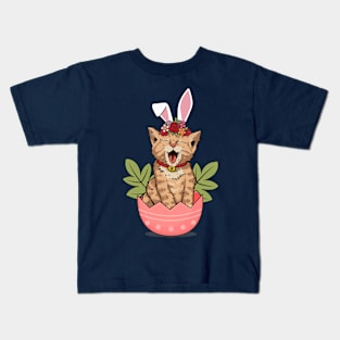 Cat in Easter Kids T-Shirt